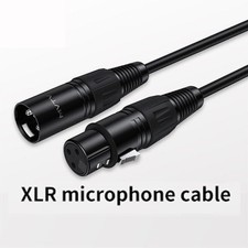 XLR Male to Female Microphone Cable Balanced 3 Pin Mic Connector Extension Cord