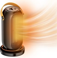 Portable Space Heater 600/1200W Energy Efficient Ceramic Heater 90° Oscillation
