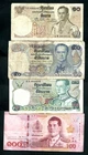 Thailand 4 Banknotes