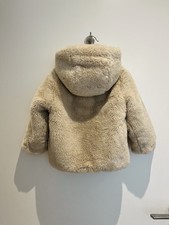 Kids Zara Fur Coat Age 3 Years Beige Warm Winter