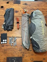 Big Agnes Copper Spur UL mtnGLO Tent Color Tangelo/Mercury 2 Person W Footprint