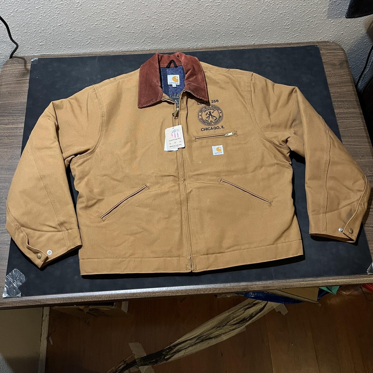 りんご Carhartt Detroit Jacket Vintage Work Chicago Sheet Metal Workers