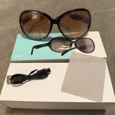 F07 Smart audio Glasses Wireless with Charging Cable and Cleaning Cloth