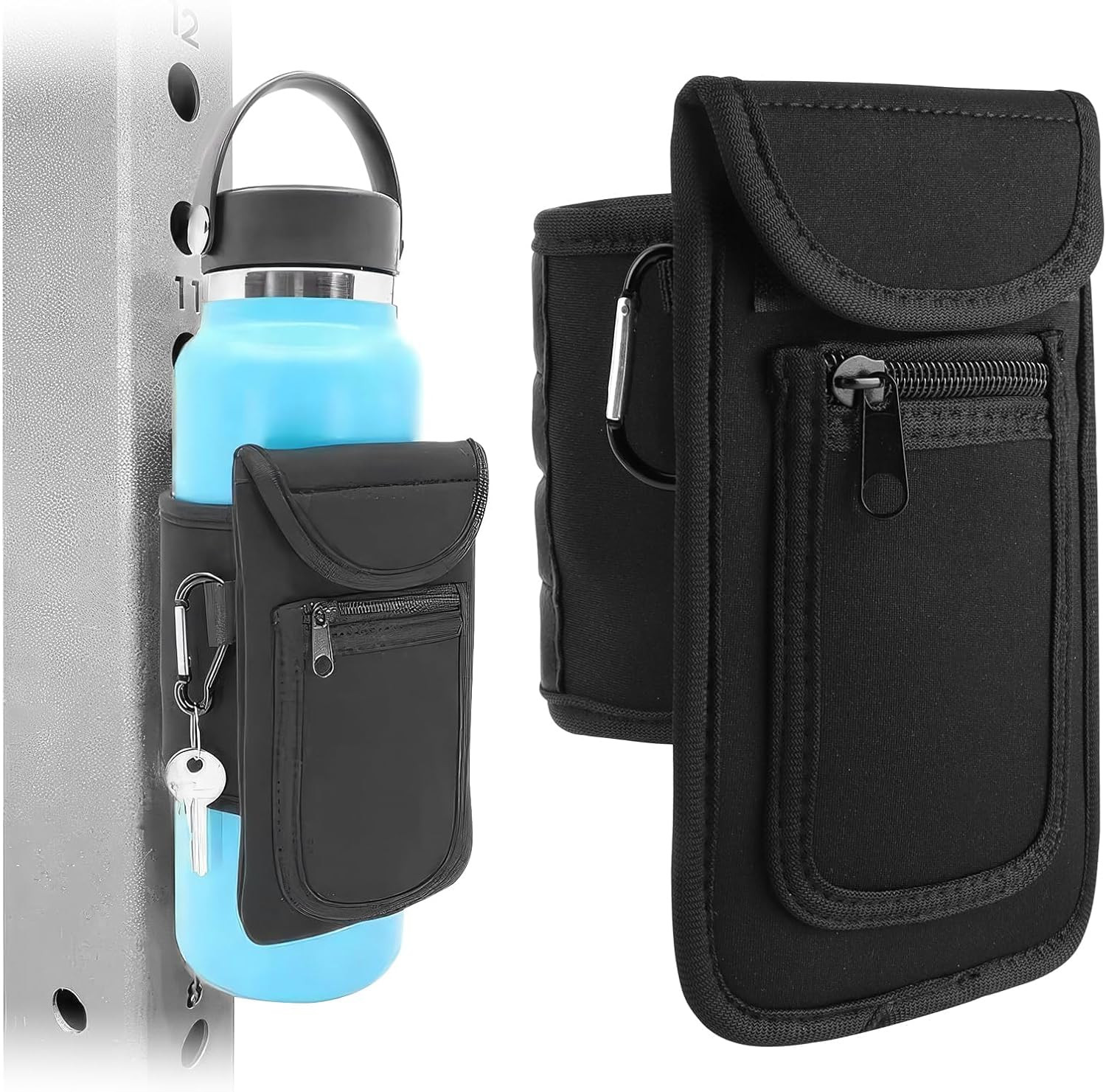 Sac de fitness magnétique pour suspendre votre gourde et téléphone au rack
