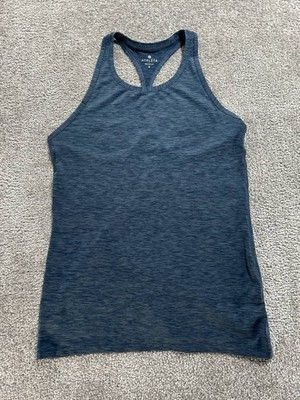 Athleta Transcend Racerback Tank Top Womens Small Gray Stretch Athleisure Yoga
