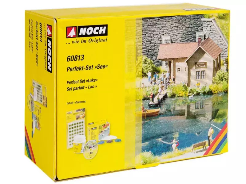 NOCH Set de décor Lac et plan d'eau - NOCH 60813 pour maquette ferroviaire