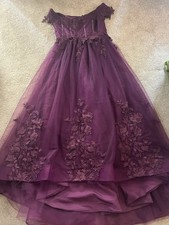 3/4 Teen Girl Pageant Or Party Prom Dress Corset Back Tool Underneath  