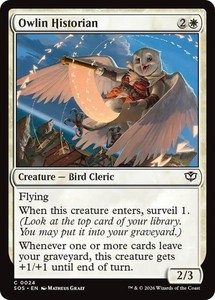 Owlin Historian #24 Foil Common Secrets of Strixhaven MTG