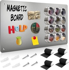 Magnetic Board for Wall 43.5x30cm, Metal Magnets Board for Fridge Magnets, Small