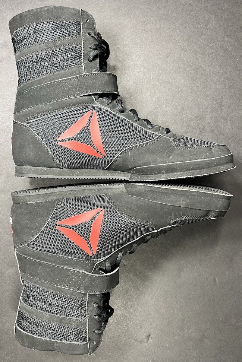 Reebok Boxing Boots Nubuck Black Red BD1347 Canelo 