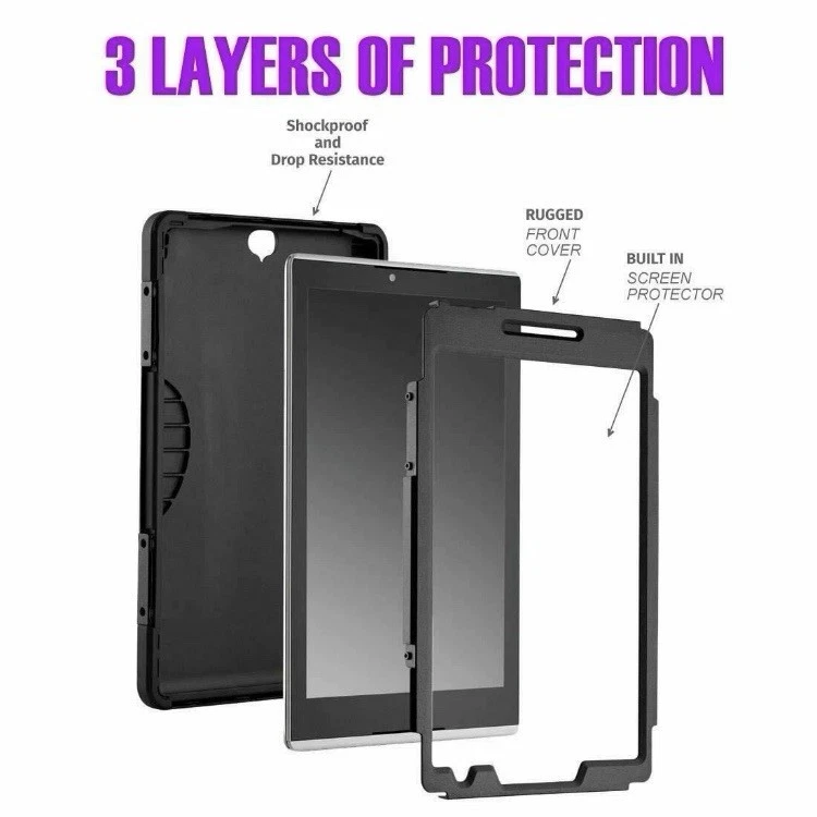 Verizon Rugged Case For Samsung Galaxy Tab S3 | Screen Protector | Dual-Layer - Image 4 of 4