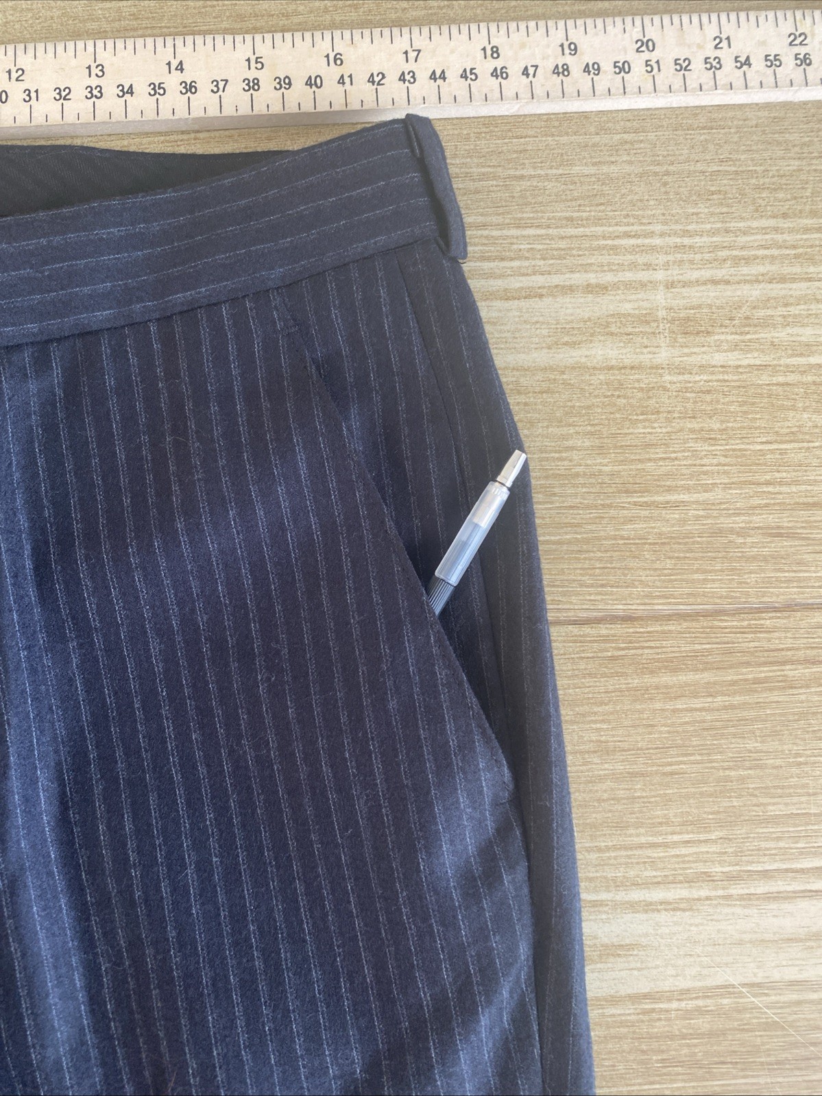 Pantalon De Vestir Michael Kors Para Hombre Planos Rayas Corte Formal Talla 40S