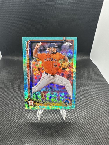 2025 Topps Logofractor Edition Ronel Blanco Aqua Refractor /199 Houston Astros - Picture 4 of 10