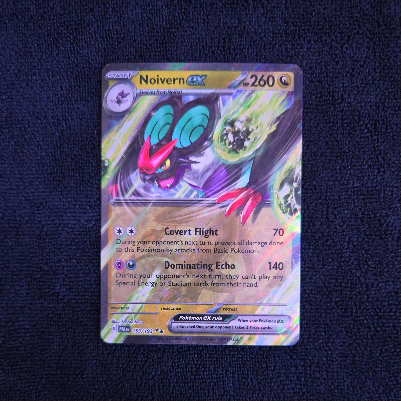 Noivern EX 153/193 Holo Double Rare S&V Paldea Evolved Pokemon Card