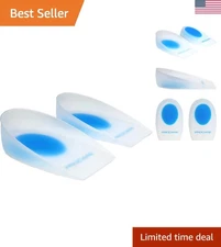Lightweight Silicone Heel Cup Inserts (S/M) - Support for Active Lifestyles
