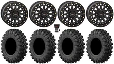 System 3 SB-6 Bdlk 15"Wheels Black 4+3 32"MotoRavage XL Tires Renegade Outlander