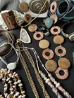 Over 3.5 Lbs!! Quartz,leather,Stone, Wood, Ceramic Jewelry,more! Look! — photo 4