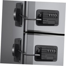 Fridge Lock 2 Pack , Heavy Duty Combination Refrigerator Lock, for Black 2Pack