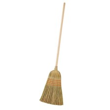 Giant Commercial Corn Broom 15 in. W Sweeping Wood Handle Lightweight Outdoor