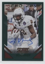 2015 Score Rookie End Zone Signatures /6 Justin Hardy #405 Auto 0f8