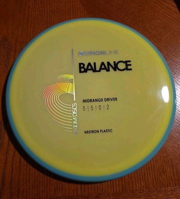 Axiom Discs Simon Line Neutron Balance Yellow 172 Grams Disc Golf