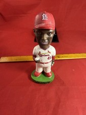 BOB GIBSON BobbleHead - Green Base #45 St Louis Cardinals, No Damage, Glue Dried