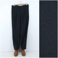 Mens Trousers 33 Waist 31 Leg Dress Suit Office Black Pants Slacks