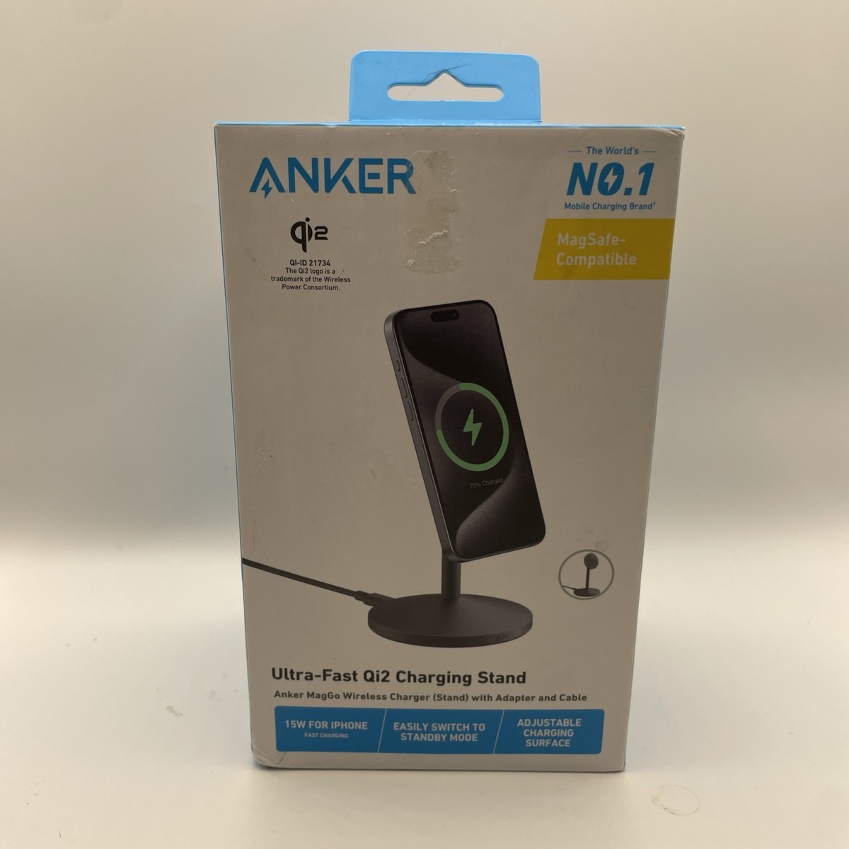 Anker MagGo Ultra Fast Qi2 Magsafe Wireless Charging Stand Black - New,  Open Box | eBay