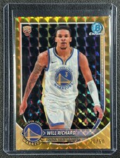 WILL RICHARD 2025-26 BOWMAN CHROME #BCV-52 GOLD GEOMETRIC REFRACTOR RC 20/50