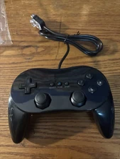 Wired Classic Controller For Nintendo Wii/wiiu, Black