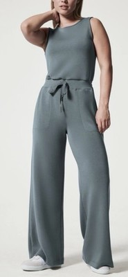 NWT Spanx AirEssentials Sleeveless Jumpsuit Wide Leg Women Athleisure Travel MT
