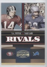 2006 Donruss Gridiron Gear Rivals Gold 19/100 YA Tittle Yale Lary #R-4 HOF 0a1