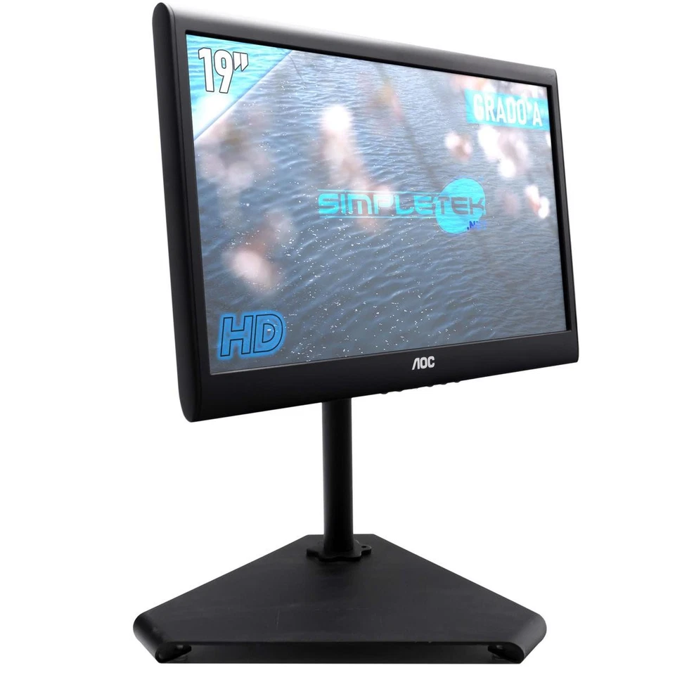 AOC N950SW 19 " LCD HD Monitor Screen PC LCD Wide VGA Speaker DVR Vesa Case - Image 2 of 4