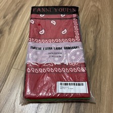 12 Pack Bandanas 100 Cotton 22x22 inch Large Multi-Purpose Paisley Scarf Mask