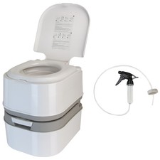 WC da Campeggio 24 Litri Inclusa Siringa Pulizia WC Chimico Portatile WC