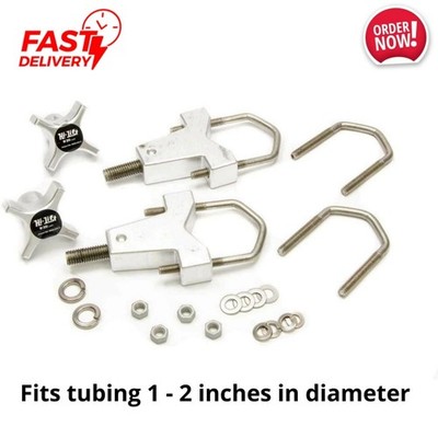 Tube Mount for Hi Lift Jack 1''-2'' Bumper Bull Bar Roll Cage Roof Rack ATV RZR