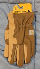 NWT Carhartt Duck/Synthetic Leather Open Cuff Glove Large GW0793M