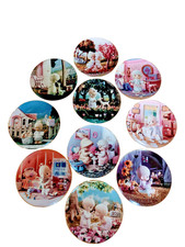 Precious Moments Classics Plate Collection Complete 10 Piece Set With COAs