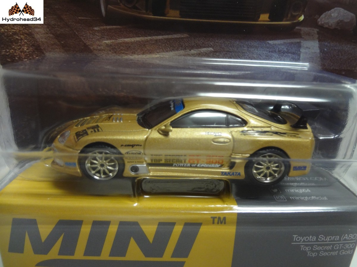 Mini GT Toyota Supra (A80) Top Secret GT-300 Top Secret Gold | eBay