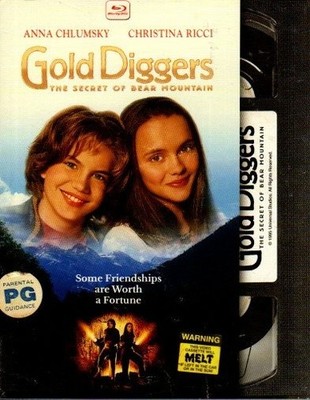 Gold Diggers: the Secret of Bear Mountain (retro VHS packaging) (Blu-ray, 1995)