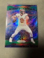 2024 Panini Prizm - Fireworks Baker Mayfield #6 Green Prizm