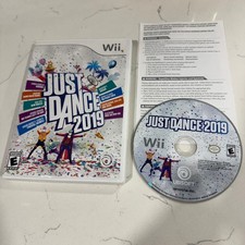 Nintendo Wii Just Dance 2019 Video Game Complete w/ Case Tested 
