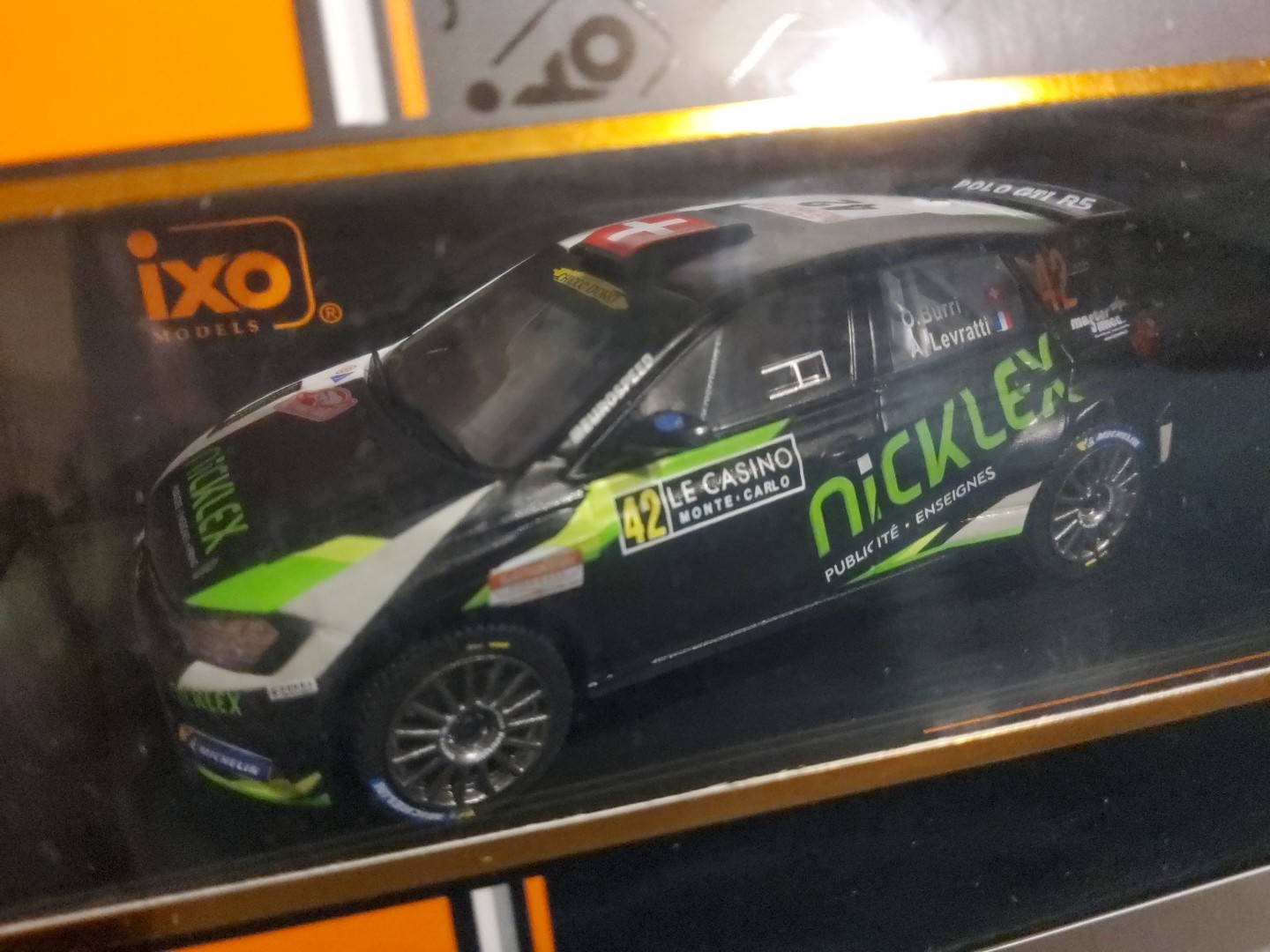 1/43 IXO VOLKSWAGEN POLO GTI  R5 2020 RALLY MONTE CARLO   ""BURRI"" #42. RAM752