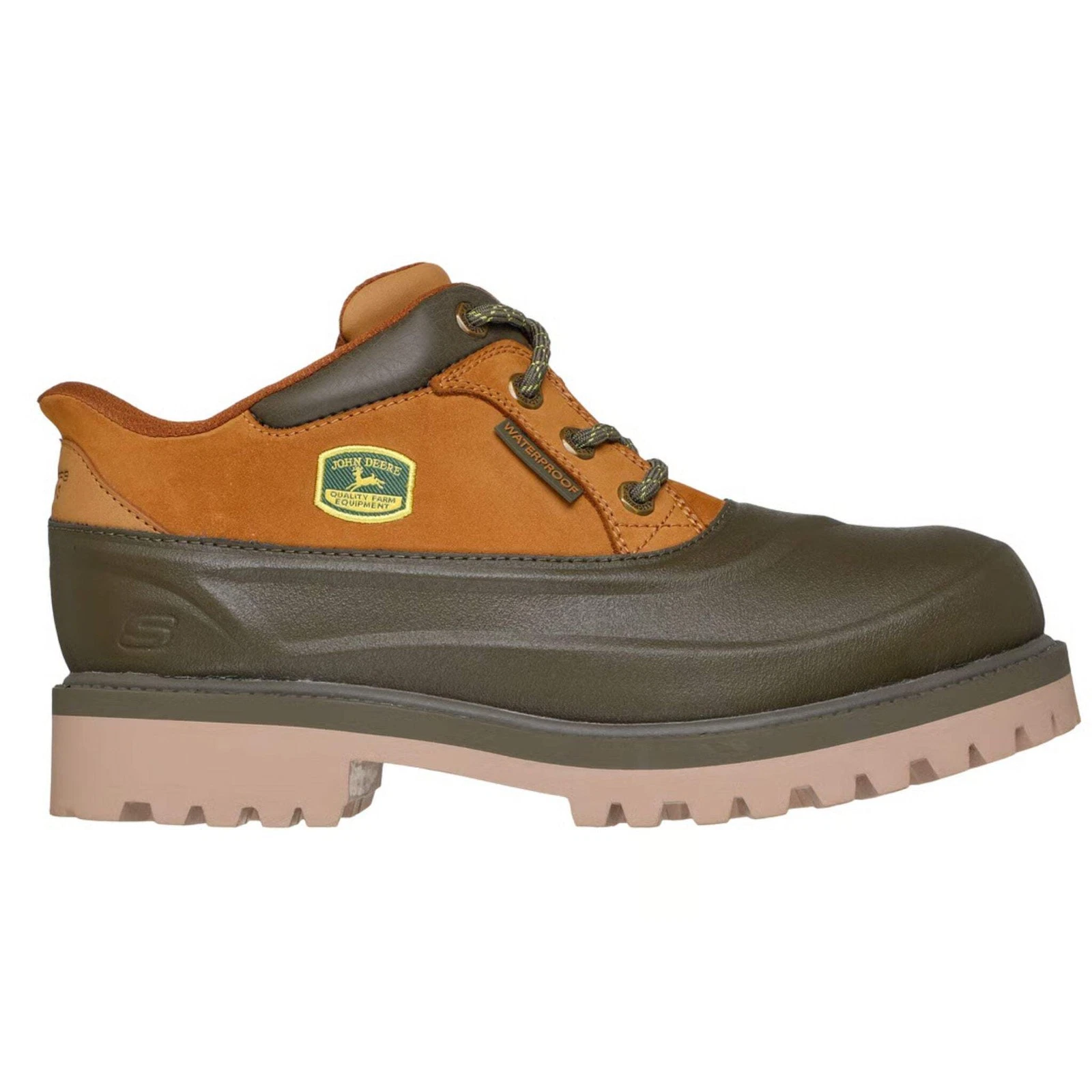 Skechers Men's 256089 John Deere Sergeants Natural Slip-Ins Work Shoes X-Wide