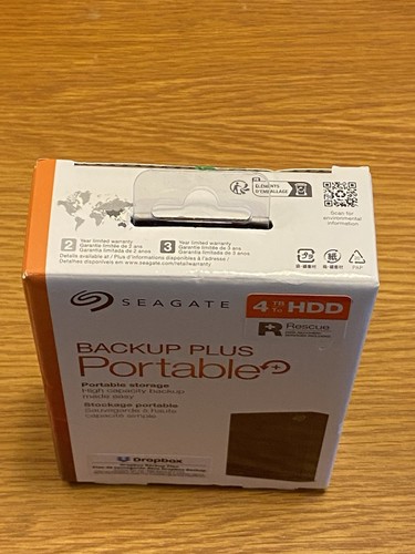 Seagate STHP4000400 4TB External 2.5in. Hard Drive - Black Factory Sealed, NEW - Afbeelding 10 van 11