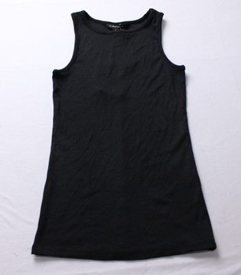 41 Hawthorn Women's Erika High Neck Modal Fitted Rib Knit Tank WR4 Black Small