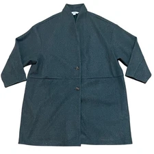 Old Navy Women's XXL Wool Blend Coatigan Dark Bottle Green Jacket Outerwear