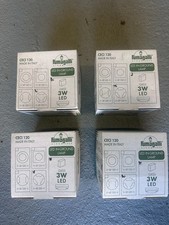 4x LED decking lights, for ground level ambient lighting