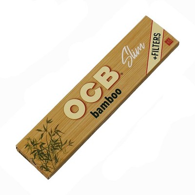 16 Heftchen OCB Bamboo King Size Slim + Tips, 100% Bambus nachhaltige Produktion