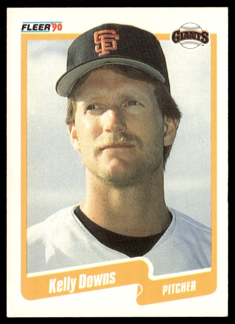 1990 Fleer Kelly Downs San Francisco Giants #55